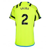 Arsenal William Saliba #2 Replica Away Shirt Ladies 2023-24 Short Sleeve